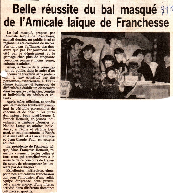 amicale 29 fevrier 1984