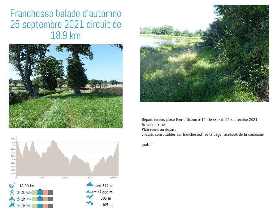 Randannee automne 19km info