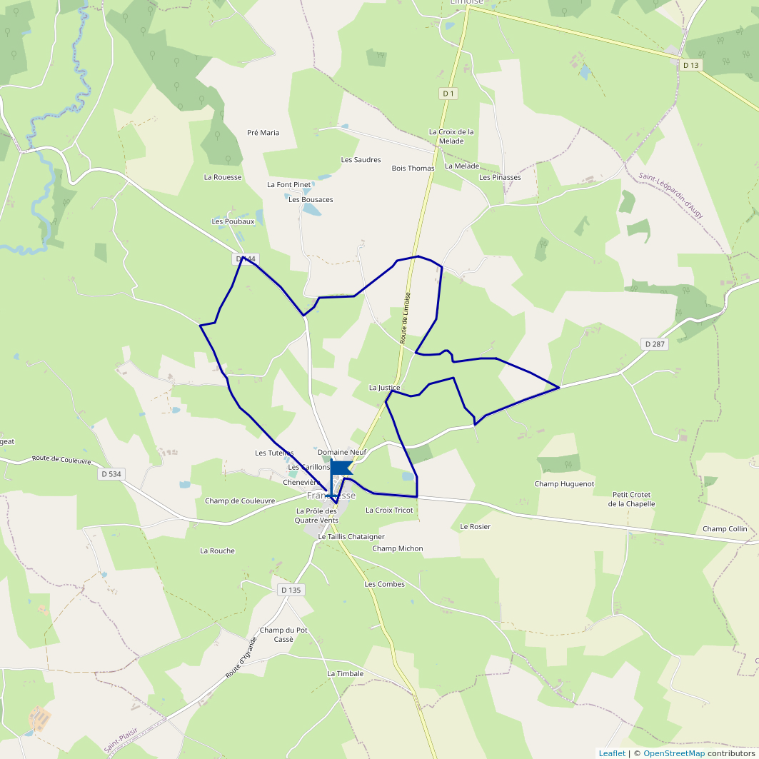 Randonnee automne 11km plan