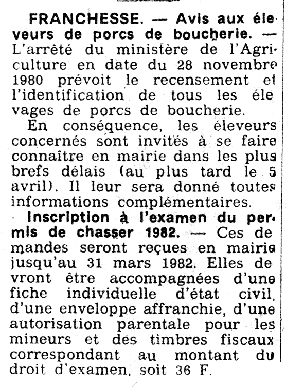 30 mars 82 divers