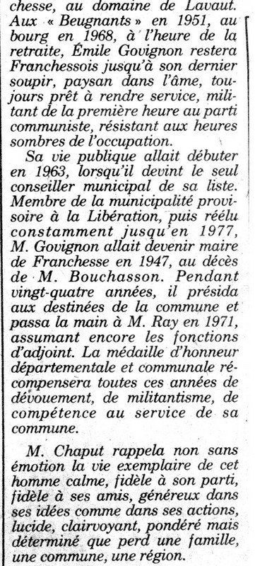 necrologie emile govignon 5 janvier 83 2