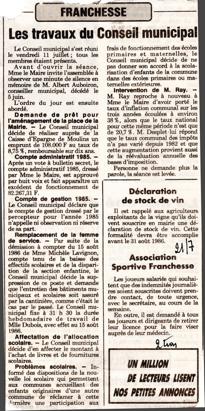 21 juillet 1986