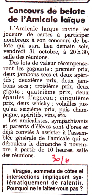 30 octobre 1986