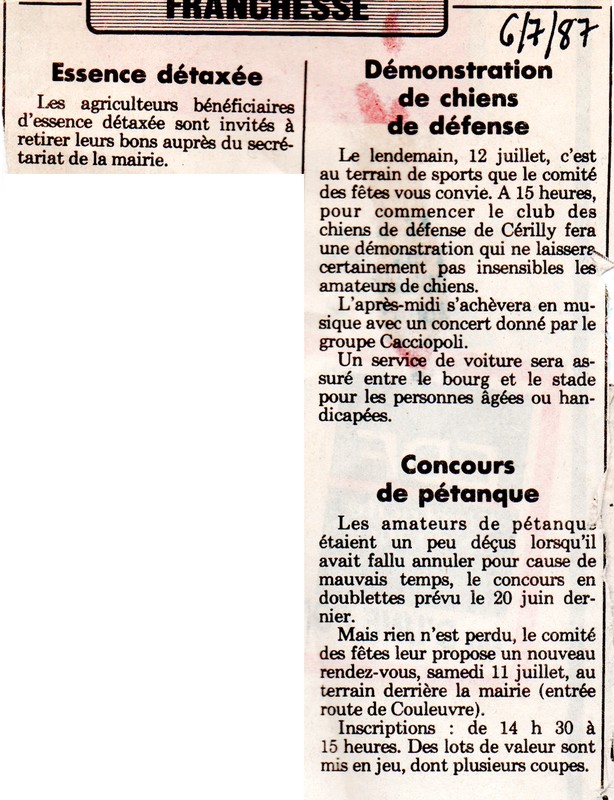 6 juillet 1987