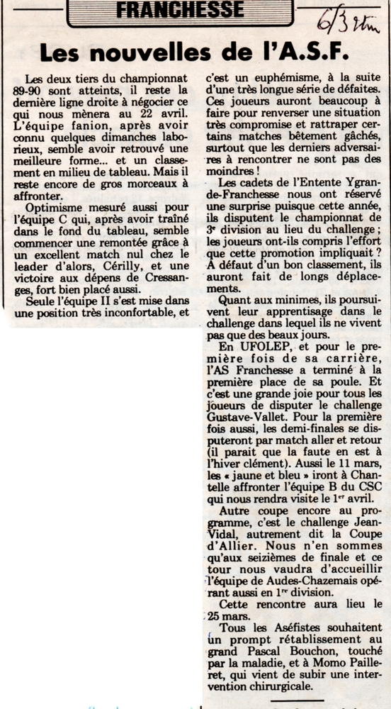 6 mars 1990