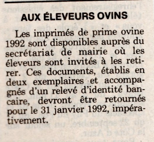 14 janvier 1992