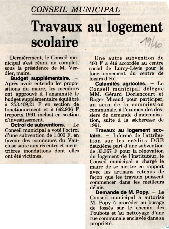 19 octobre 1992