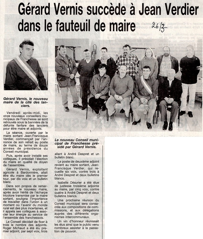 26 mars 2001