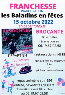 Randonnée des Baladins, Franchesse, 15 octobre 2022