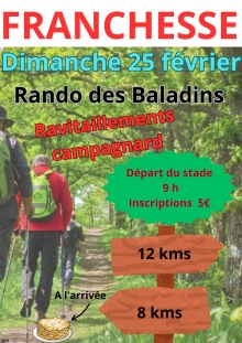 Randonnée des Baladins, Franchesse, 25 février 2024